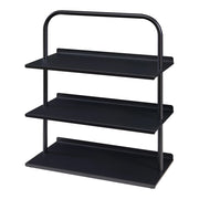 Scarpiera in acciaio laccato 73 x 60 x 32 cm nero 03_0010503
