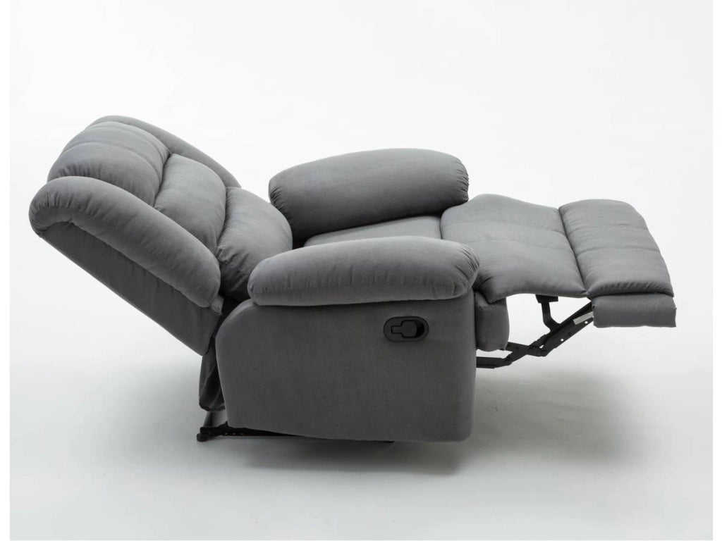 Poltrona relax "Buckingham" - Grigio chiaro
