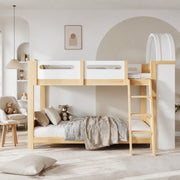 Letto a castello per bambini 90x200 cm con scaffale