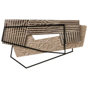 Decorazione da parete in metallo industriale moderno fatto a mano 57 x 36 cm Arte da parete Marrone