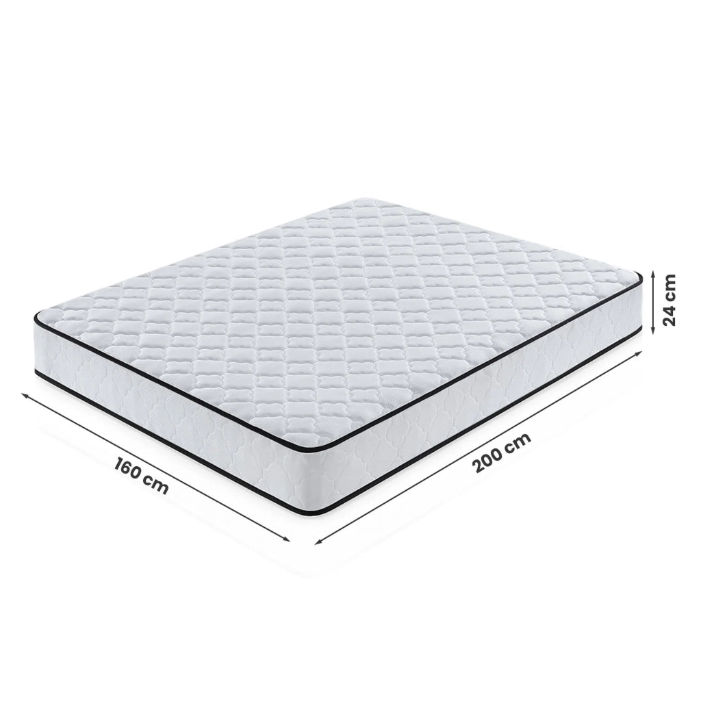 Materasso a molle insacchettate 7 zone con coprimaterasso incluso durezza H3 160x200 cm