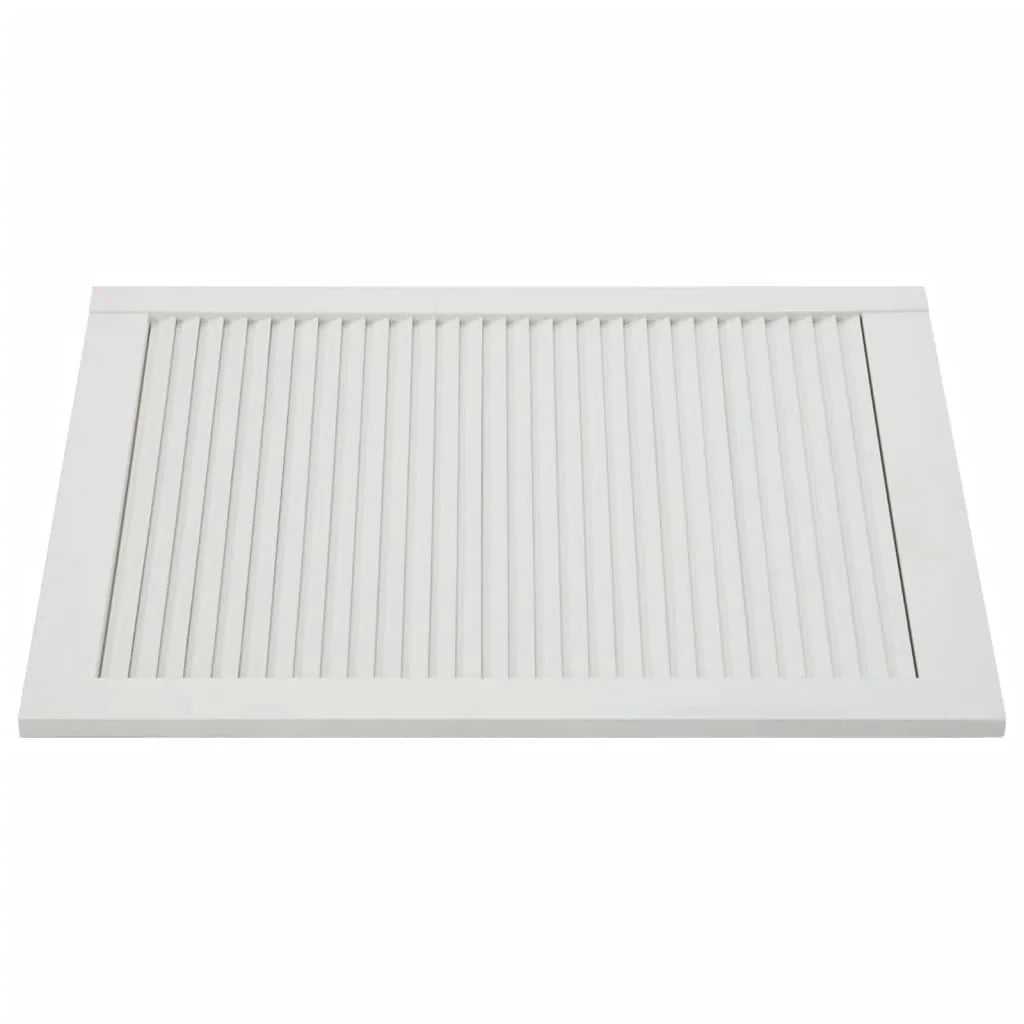 Porta a persiana in legno massello di pino bianco 69 x 49,4 cm 02_0003885