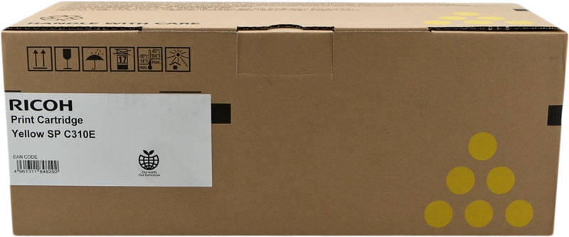 Ricoh 407639 cartuccia toner 1 pz Originale Giallo