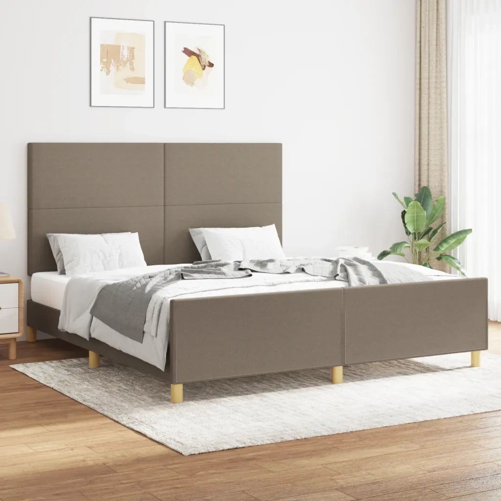 Giroletto senza Materasso Tortora 160x200 cm in Tessuto 3124907