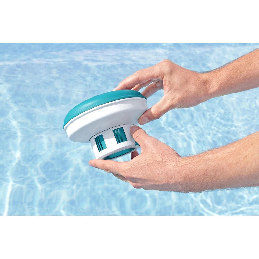 Trade Shop - Dispenser Dosatore Per Cloro Galleggiante Da 16.5cm Trattamento Acqua Piscina 58769 -