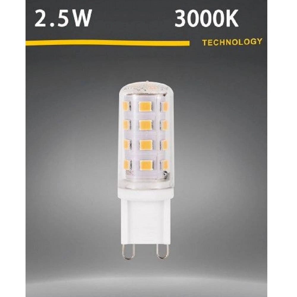 Trade Shop - Lampadina Led G9 Spotlight 2.5w Tubolare Luce Calda Fredda Naturale 250lm G9-2.5w -