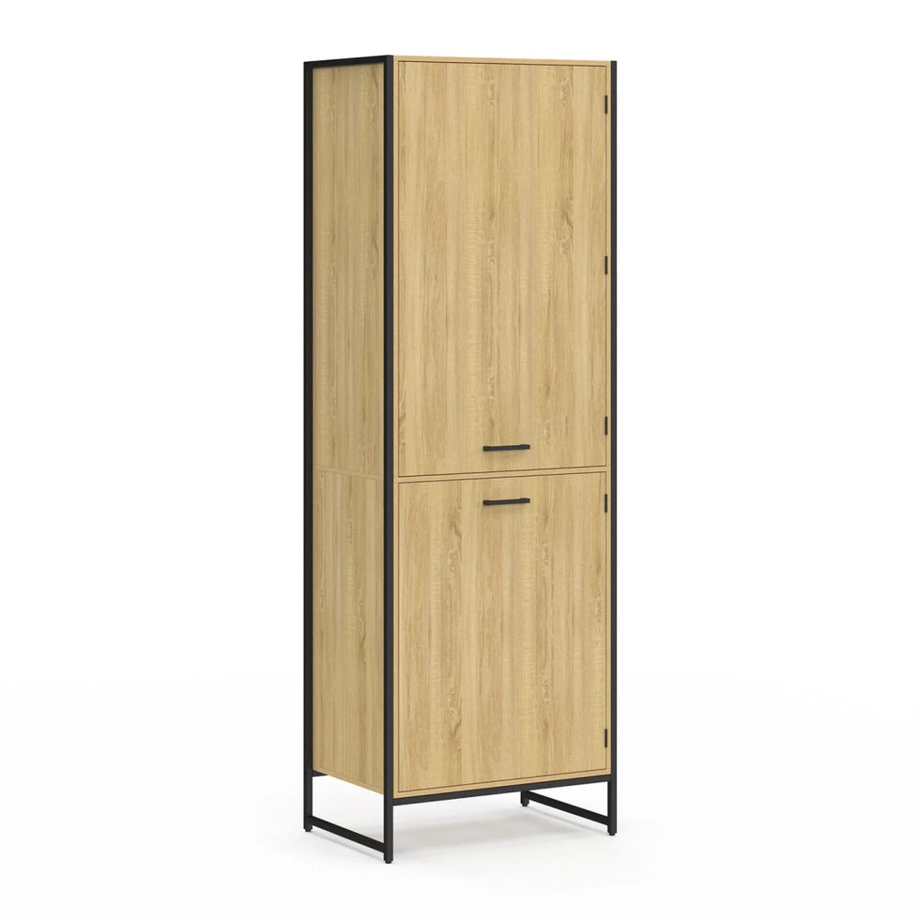 IDMarket - Mobile da cucina DETROIT a 2 ante da 60 cm di design industriale