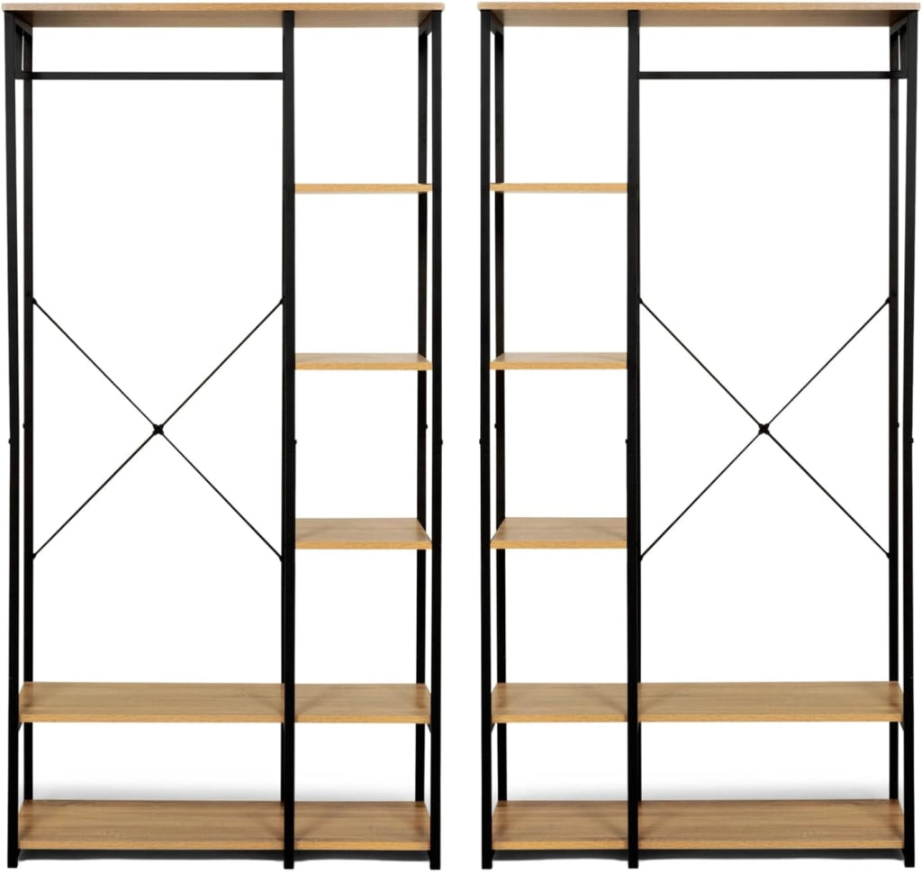 Armadio modulare doppio ripiano L. 180 cm DETROIT design industriale