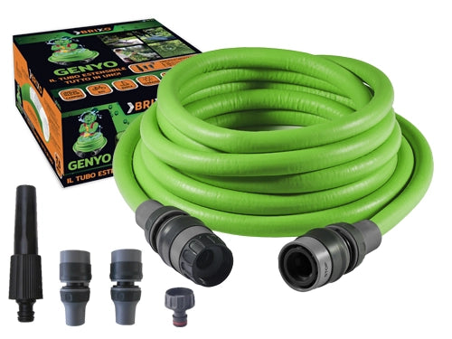 TUBO BRIXO ESTENSIBILE IN PVC GENYO ROTOLO 15 METRI CON KIT