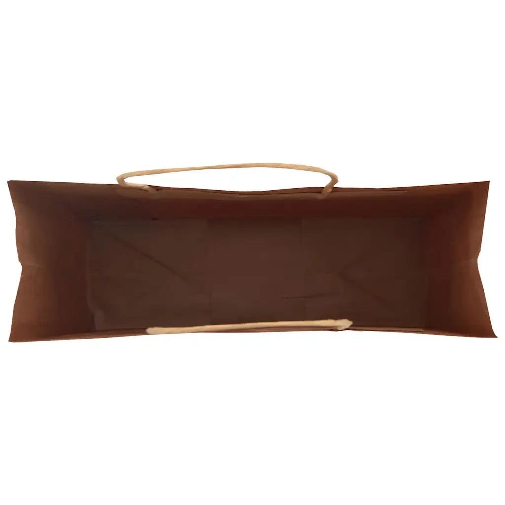 Sacchetti di Carta 50 pz con Manici Marrone 32x12x42 cm