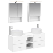 Set di mobili per il bagno 5 pcs Bianco 3407079