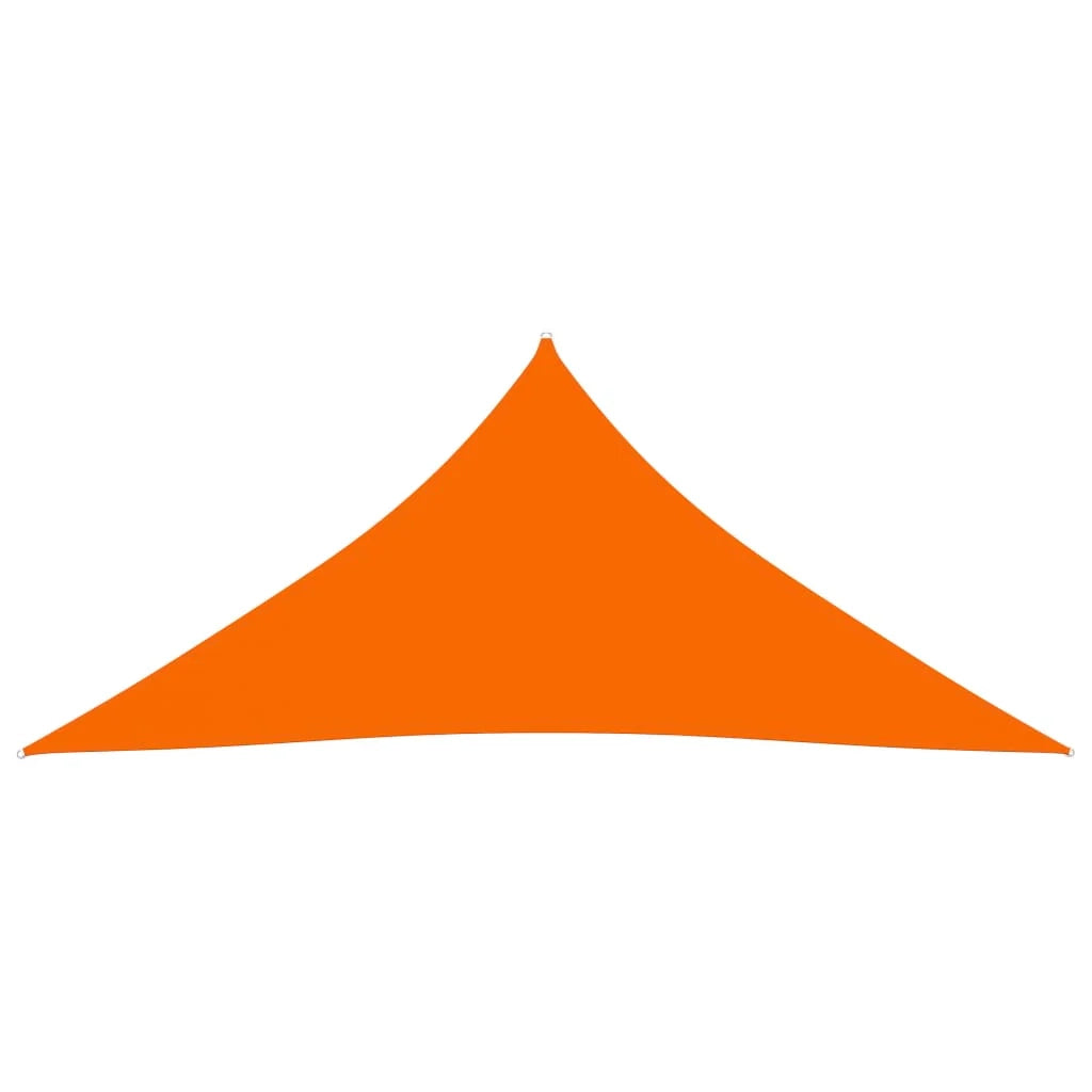 Vela ombreggiante triangolare in tessuto Oxford 3,6 x 3,6 x 3,6 m arancione 02_0009817