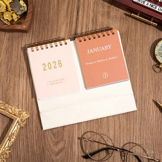 Calendario da Parete a Doppia Faccia Mini Display di Piano da Ufficio Calendario di Piano da Ufficio Accessori di Ufficio Portatile