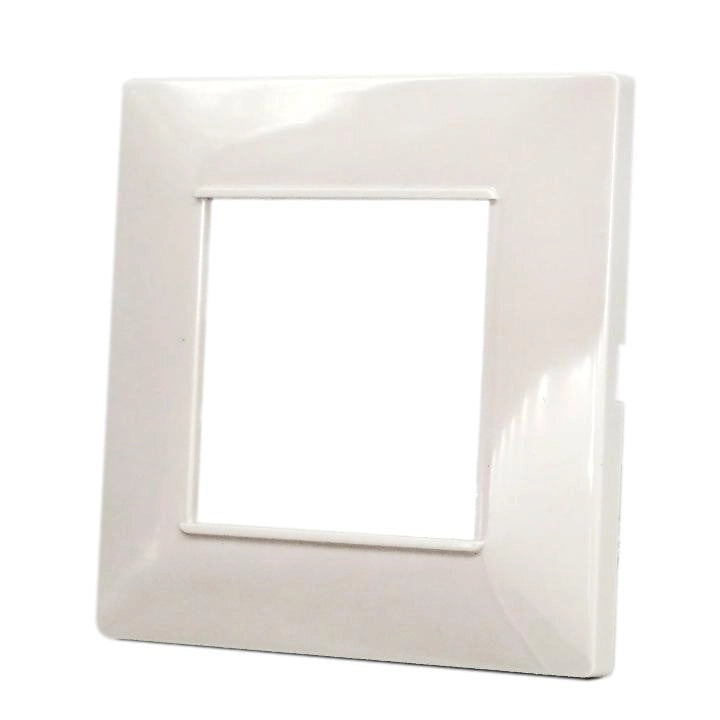 PLACCA 2F MAPAM SC TONDA BIANCA COMP V/PLANA 6002 Placca 6002-01 2p bianco/vmr-pln tecnopolimero