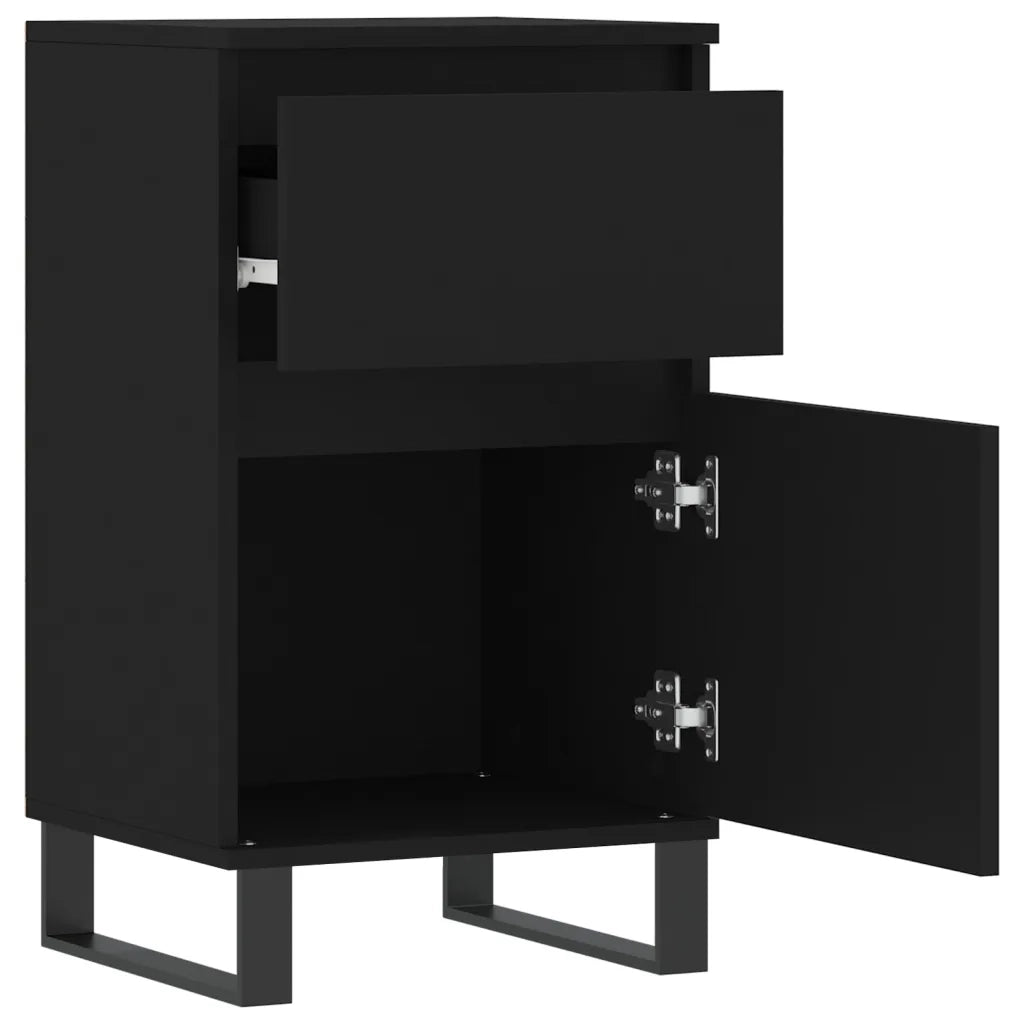 Credenze 2 pz | Madia | Buffet da pranzo | Armadio da pranzo Nere 40x35x70 cm in Legno Multistrato