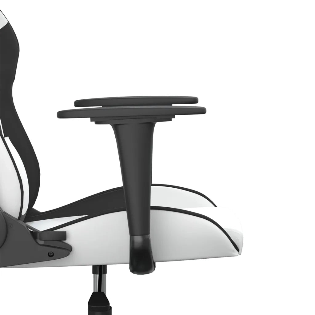 Sedia da Gaming | Sedia da e-sports Bianco e Nero in Similpelle