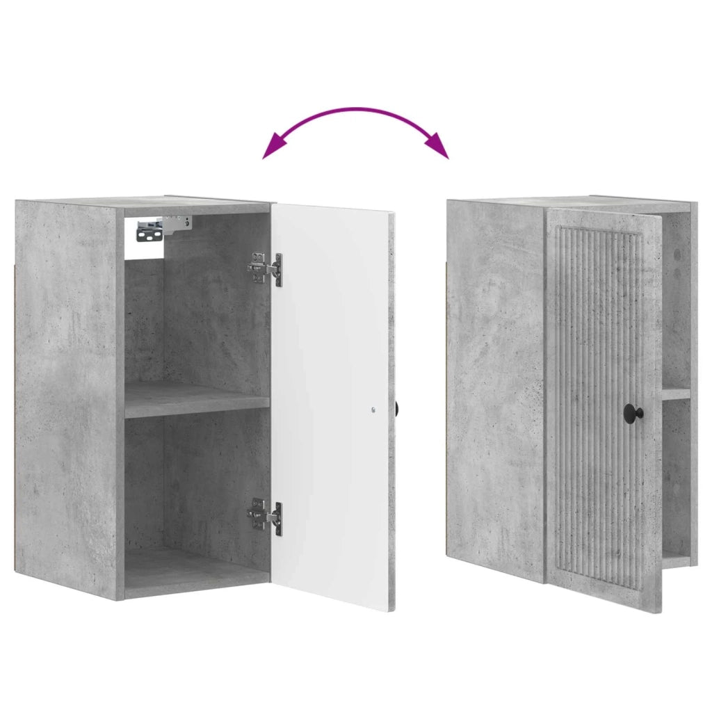 Armadio da bagno a muro EDE Grigio Cemento 30 x 31 x 59 cm 895928