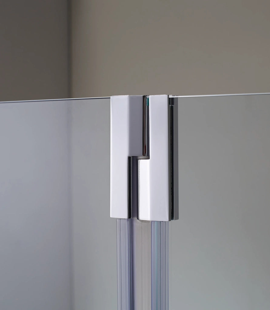 Parete walk-in SCREEN fissa + battente 70 cm (66,5-68,0), anta 40 cm, vetro trasparente, cromo lucido