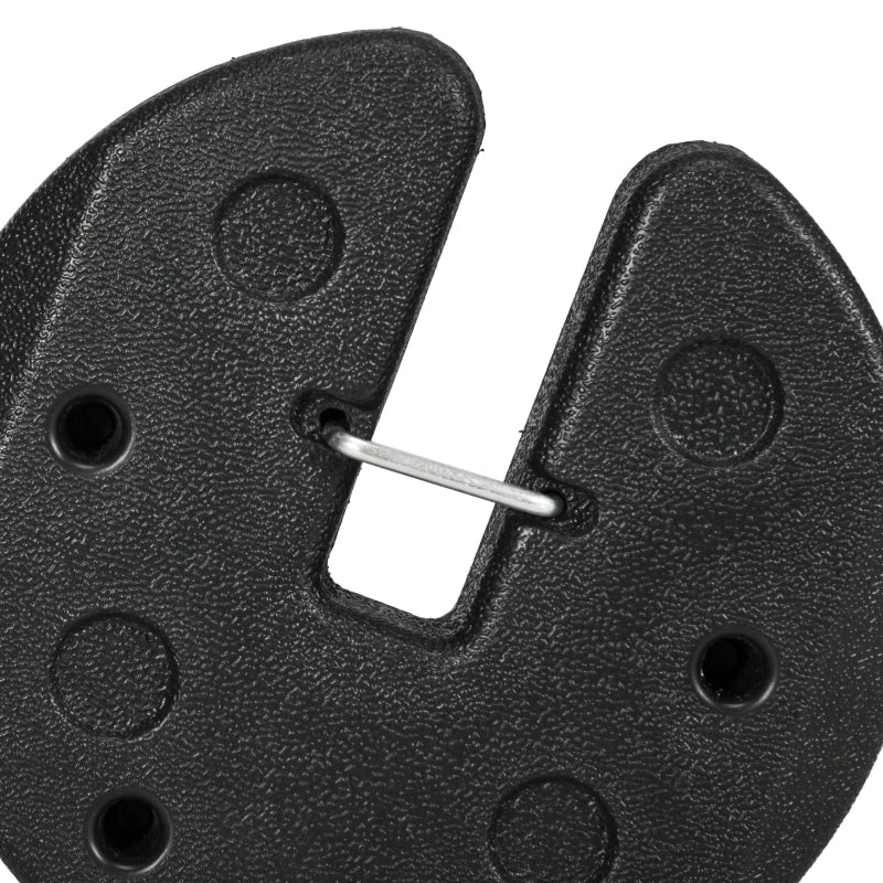 PESI di ancoraggio per gazebo Set da 4 da 3 kg Plastica Nera