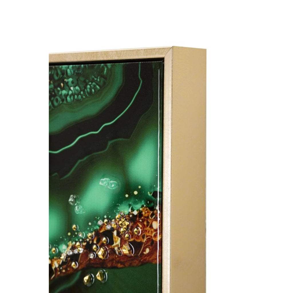 Stampa su Tela Marmo 11, Multicolore, Legno, 82x4x62 cm