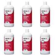Kit 6 pezzi decal c trattamento disincrostante anticalcare per wc 1 litro