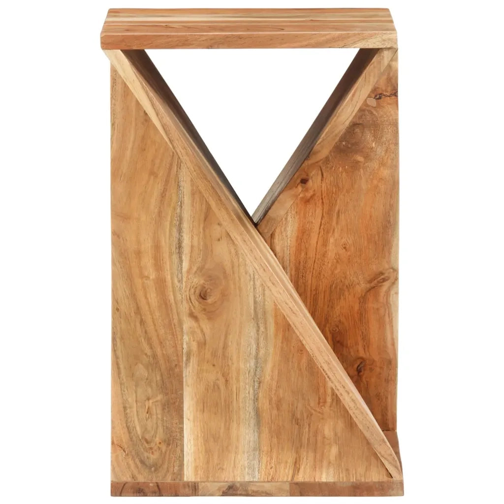 Tavolino 35x35x55 cm in Legno Massello di Acacia 337996