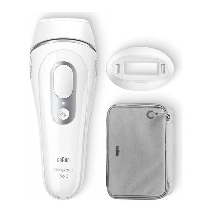 Braun Silk-expert Pro Silk expert Pro 3 PL3020, Epilatore A Luce Pulsata Donna, Per La Rimozione Permanente Dei Peli Visibili A Casa Tua, Bianco/Argento