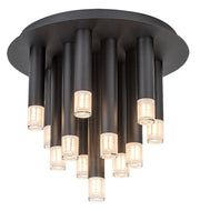 Plafoniera moderna Rabalux Ramira nera 13xG9 Ø34cm