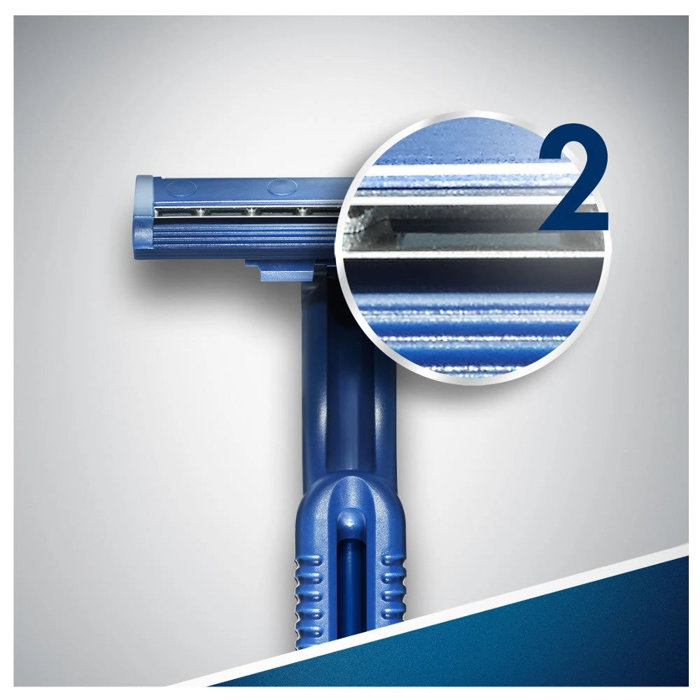 Rasoio usa e getta gillette blue ii slalom confezione da 100 rasoi