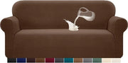 Telaio acquistabile - Stoffa stretch elastico jacquard - Cuscino anti-slip - 3 ruote - Colore caffè