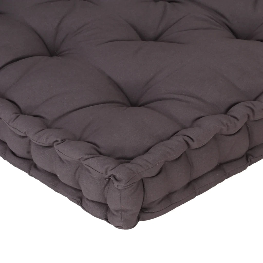 Cuscini per Pallet e Pavimento 2 pz in Cotone Antracite cod mxl 42295