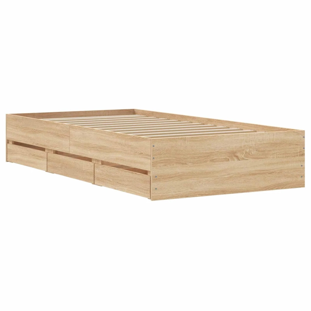 Telaio del letto con storage Rovere Sonoma 80 x 200 cm 3429606