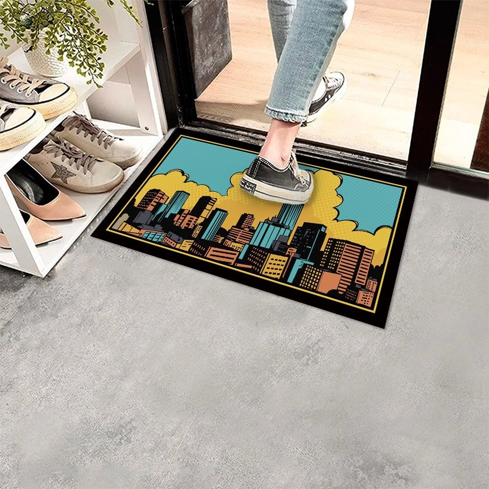 Zerbino Gomma Sostenibile 40X70 Antiscivolo Ingresso Interno Esterno Moderno Dis.O