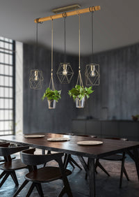 Lampada a Sospensione da Interno a LED in Metallo Nickel Anticato