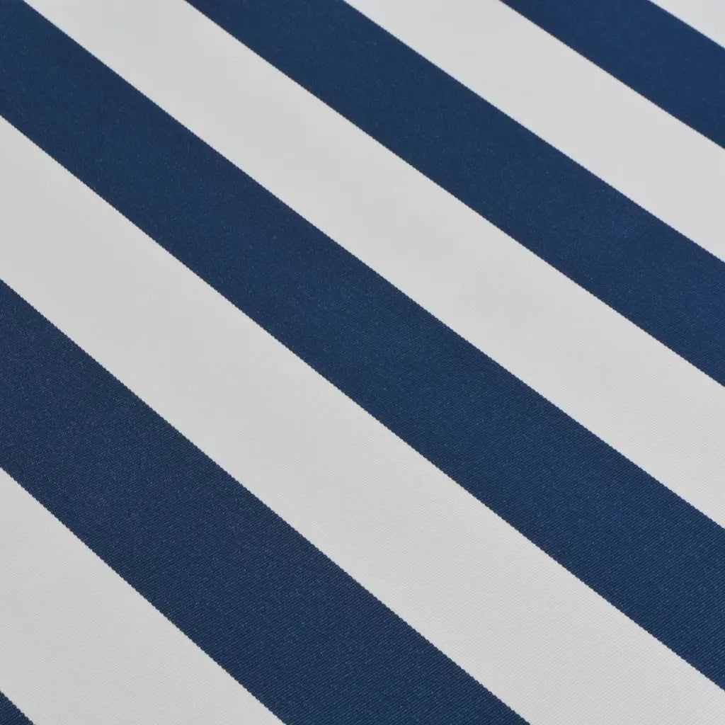 Tenda da Sole Manuale Pieghevole 500 cm Blu e Bianco cod mxl 12763