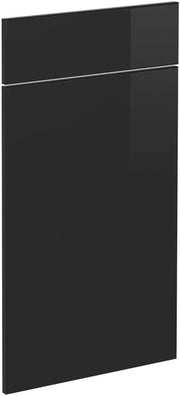 Frontale cucina R-Line, Nero lucido, 39.6 x 71.6 cm frontale del mobile per mobile base con cassetti