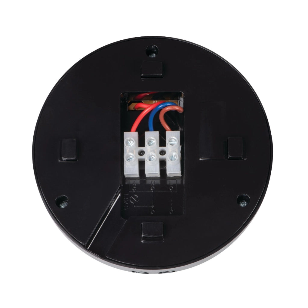 Sensore PIR nero soffitto Ø11,5cm 10m IP20 Kanlux ZONA