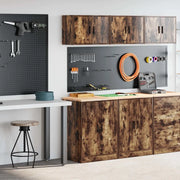 Armadi da Garage 2 pz Rovere Fumo in Legno Multistrato 3328309