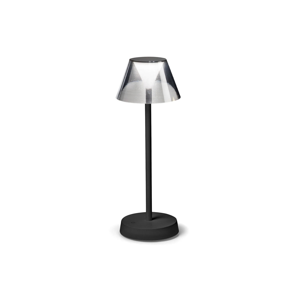 Lampada Da Scrivania-Ufficio Moderna Lolita Metallo Nero Led 7W 3000K