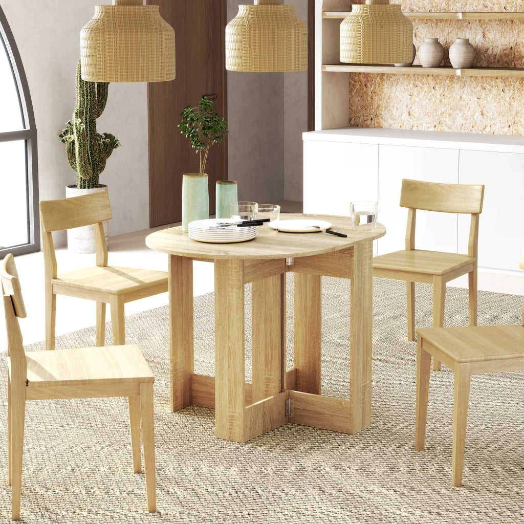 Tavolo Pieghevole da Cucina ¨C Zephmum ¨C Robe 104x76x73.7 cm