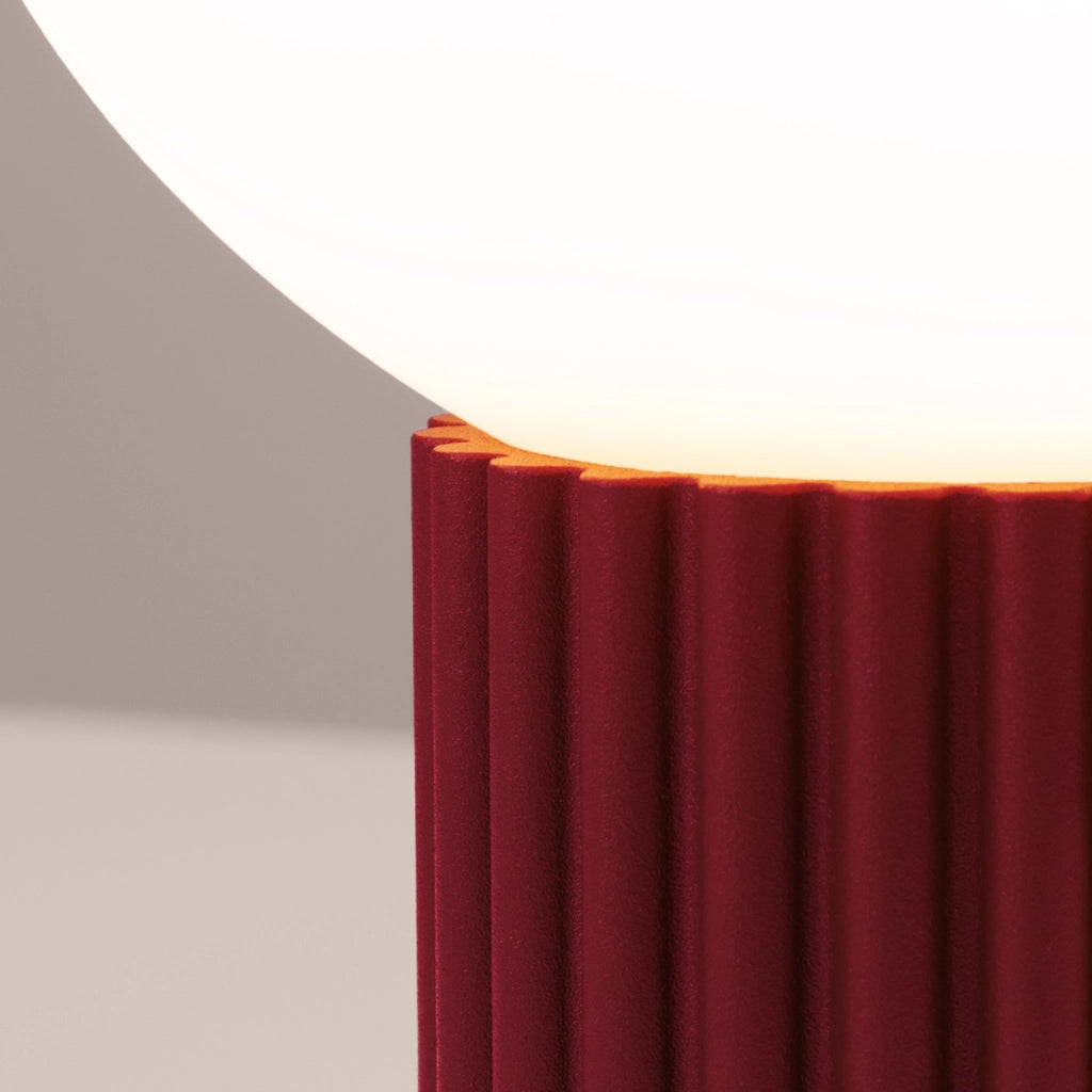 Lampada da tavolo moderna borgogna SFERA G9 Pure Lume