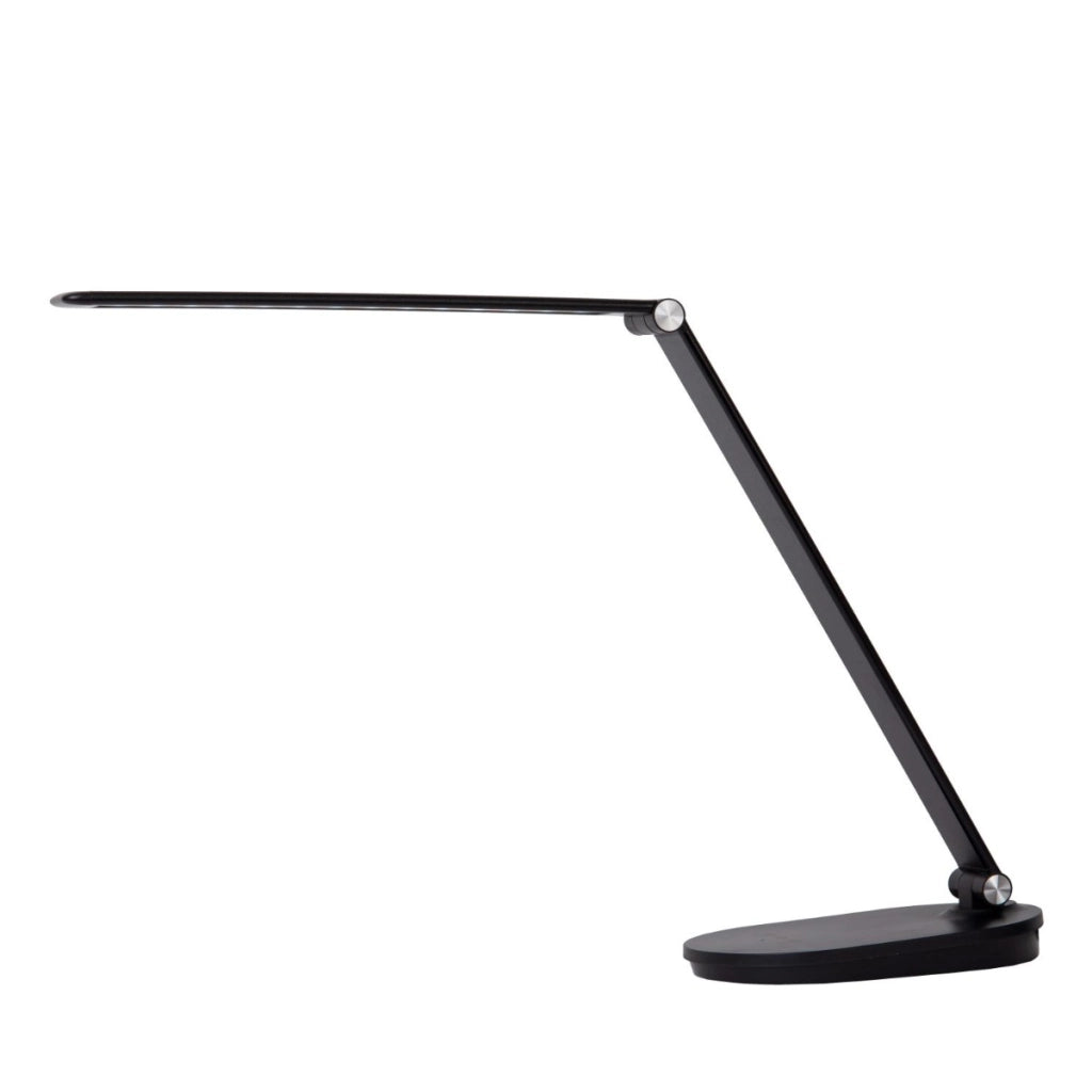Lampada da scrivania nera LED 8W dimmer touch Lucide Aldwin