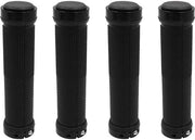 Manubrianti anti-slip per bicicletta - Material: gomma - Comodi e resistenti - Nero - Adatti per mountain bike e biciclette da corsa - 2 paia