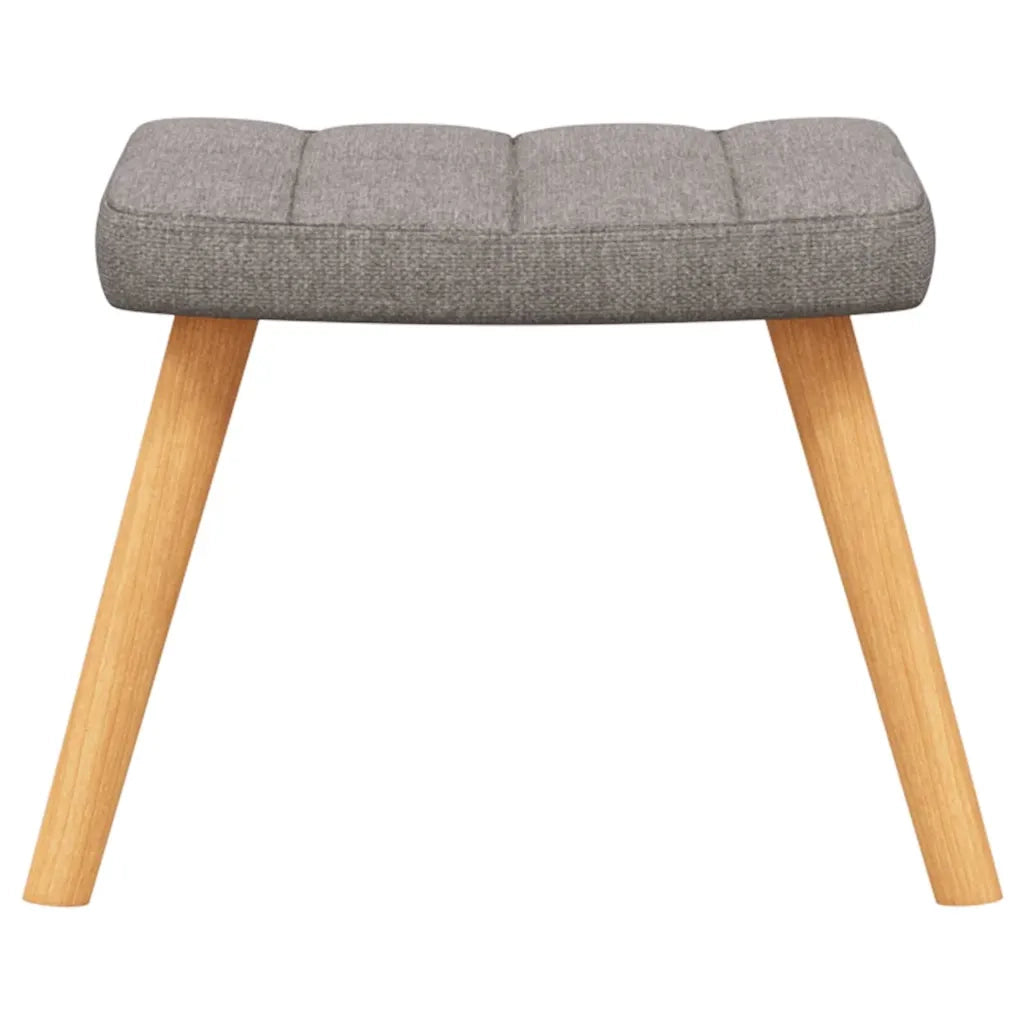 Poltrona Relax con Poggiapiedi Tortora in Tessuto cod mxl 8800