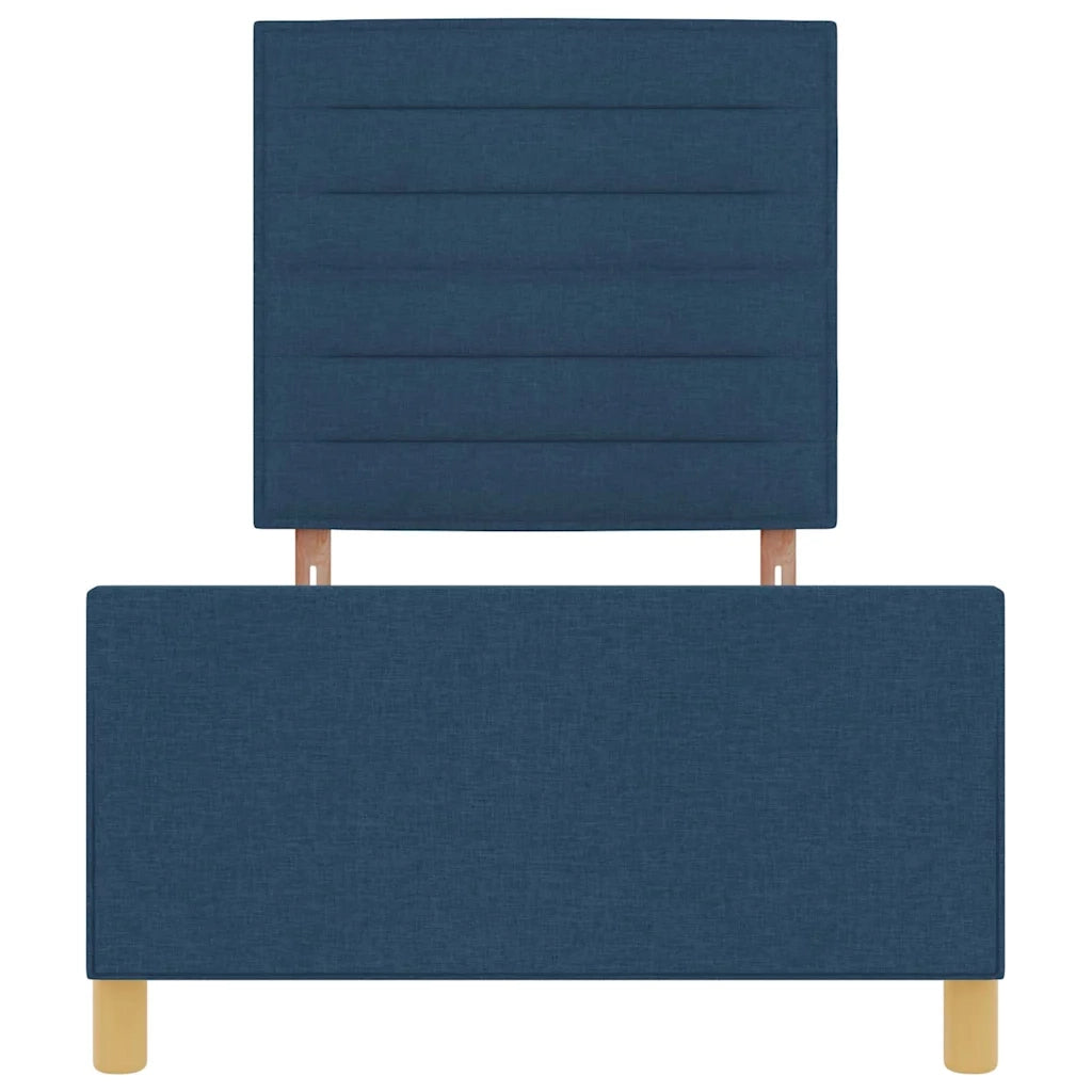 Struttura del letto con testiera Blu 80 x 200 cm Tessuto 3344612