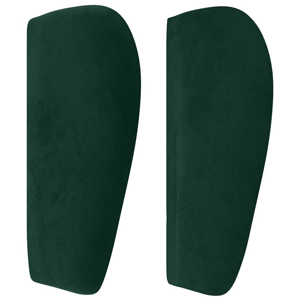 Testiera ad Orecchio Verde Scuro 103x23x78/88 cm in Velluto