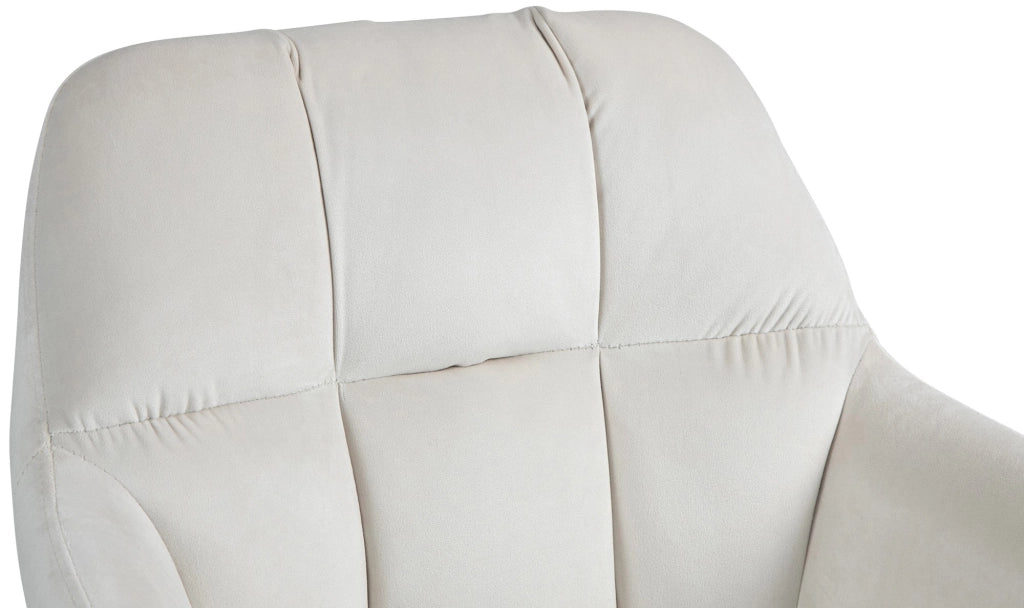 Barhocker Natoma Samt weiЯ