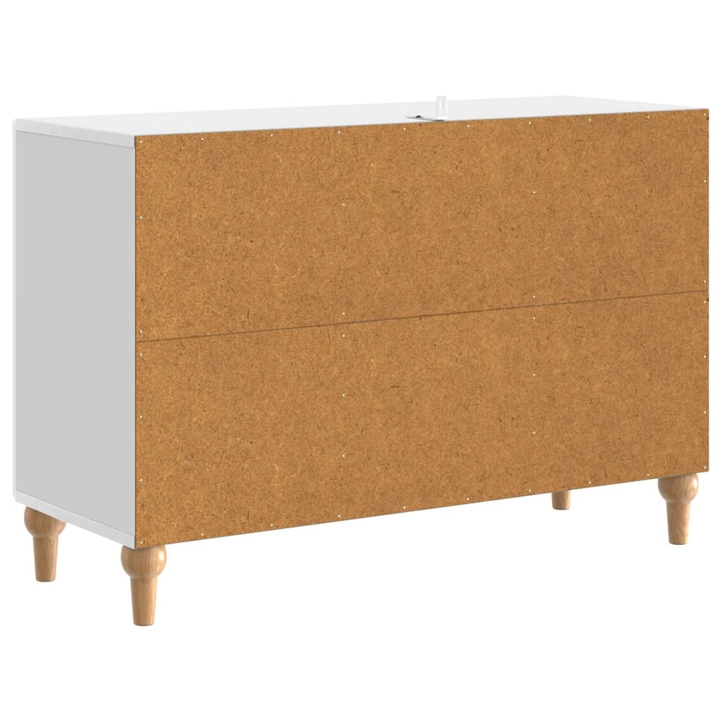 Mobile TV-Credenza per TV Bianco Lucido 89 x 34,5 x 60 cm Legno ingegnerizzato