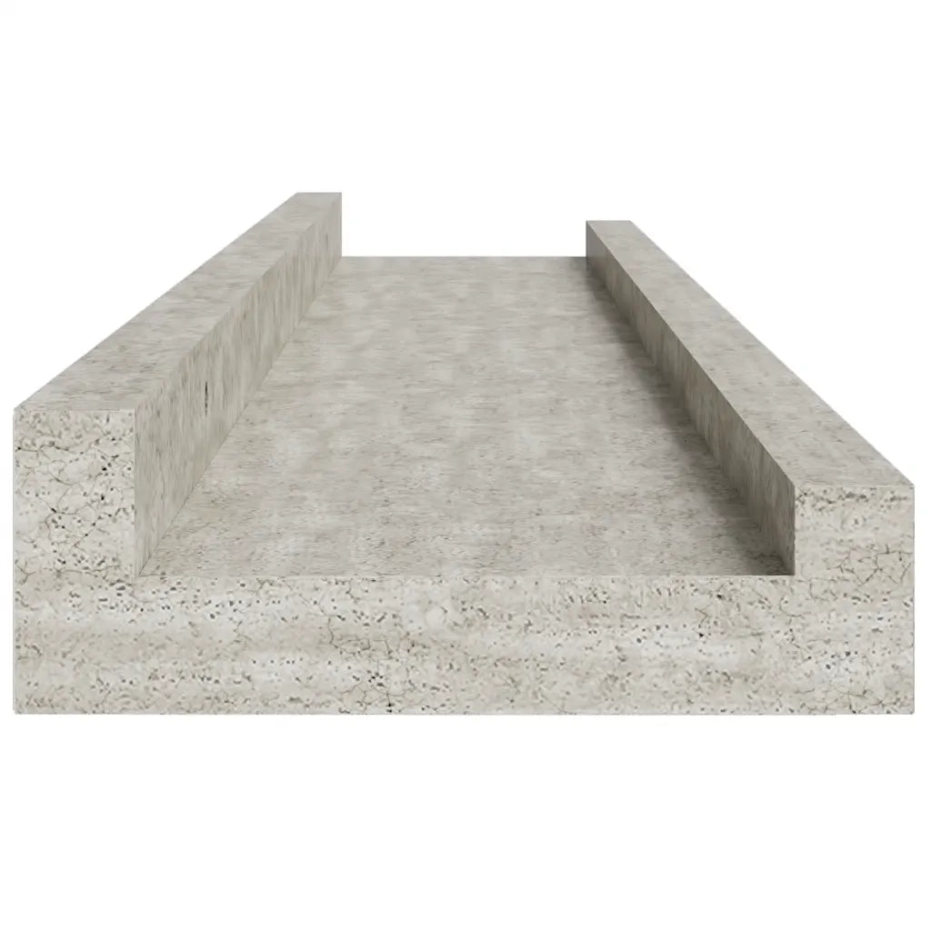 Mensole da Parete 4 pz Grigio Cemento 60x9x3 cm cod mxl 33276