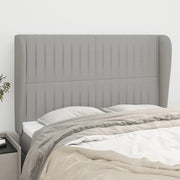 Testiera ad Orecchio-Testata con Orecchie Grigio Chiaro 147x23x118/128 cm in Tessuto 994232